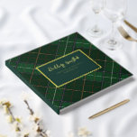Plaid Rustic Tartan Wedding Gold Folie Gastenboek<br><div class="desc">Clan Walsh rood en groen geruit gastenboek. Perfect cadeau voor jubilea, familiereünies of andere speciale cadeau-gelegenheden met vrienden en familie. Vier alle dingen Schotse traditie met dit coole tartan print gastenboek. Voeg een naam toe door hierboven op de knop "Personaliseren" te klikken of de naam van de plaatsaanduiding te verwijderen...</div>