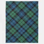 Plaid Rustiek Blauw Groen Campbell Tartan Fleece Deken (Voorkant)