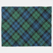 Plaid Rustiek Blauw Groen Campbell Tartan Fleece Deken (Voorkant (Horizontaal))