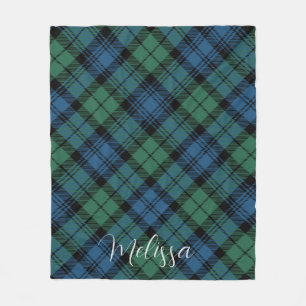 Plaid Rustiek Blauw Groen Campbell Tartan Fleece Deken