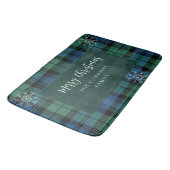 Plaid Rustiek Elegant Script Campbell Tartan Badmat (Gekanteld)