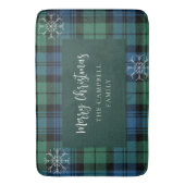 Plaid Rustiek Elegant Script Campbell Tartan Badmat (Voorkant Verticaal)