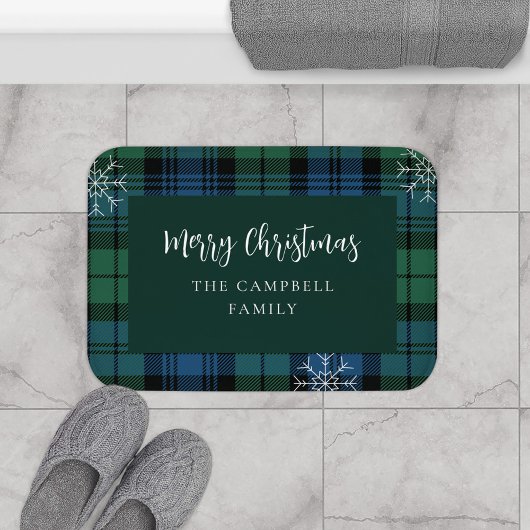 Plaid Rustiek Elegant Script Campbell Tartan Badmat