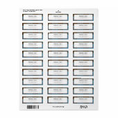 Plaid Rustiek Elegant Tartan Retouradres Etiket (Full Sheet)