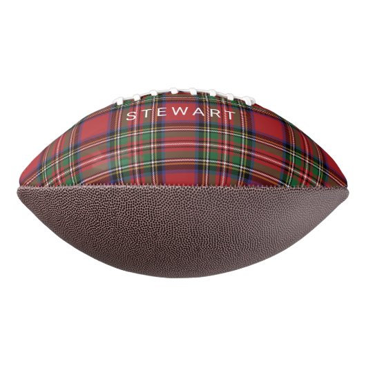 Plaid Rustiek Rood en Groen Stewart Tartan American Football (Gedraaid 270)