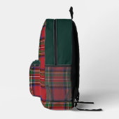 Plaid Rustiek Rood en Groen Stewart Tartan Bedrukte Rugzak (Rechts)