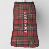 Plaid Rustiek Rood en Groen Stewart Tartan Custom Golfheadcover (Draai 90)