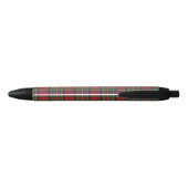 Plaid Rustiek Rood en Groen Stewart Tartan Zwarte Inkt Pen (Achterkant)