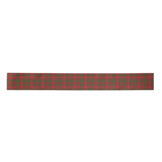 Plaid Rustiek Rood Groen Rood Check Tartan Satijnen Lint (Voorkant)