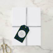 Plaid Rustiek Script Campbell Militair Tartan Cadeaulabel (Met Touw)