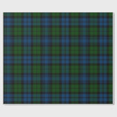 Plaid Rustieke Campbell Militair Plaid Groene Tart Cadeaupapier (Vlak)