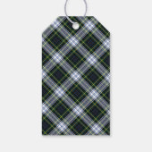 Plaid Rustieke Clan Gordon Tartan Vrolijk Kerstfee Cadeaulabel (Achterkant)