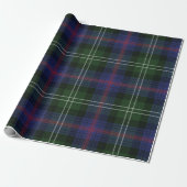 Plaid Rustieke Clan Sutherland Feestdagen Tartan Cadeaupapier (Uitgerold)