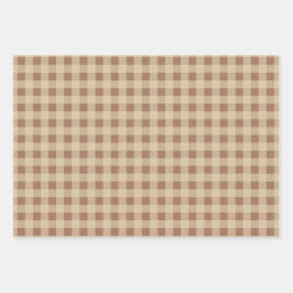 Plaid Rustieke Cottagecore Wrapping Paper Sheets