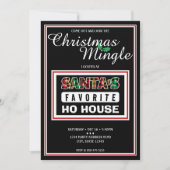 Plaid Santa's Favoriet Huis Grappige Kerstmis Kaart (Voorkant)