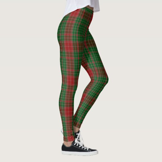 Plaid Schotse Kerst Tartan Vrouwen Winter Leggings (Rechts)