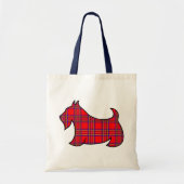 Plaid Schotse Terriër Scotty Book Canvas tas Gift (Voorkant)