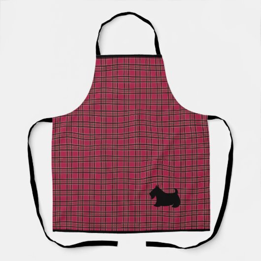 Plaid Scottish Terrier-Schort Schort (Voorkant)