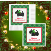 Plaid Scotty Hond Vrolijk Kerstcadeau Ideeën Servet