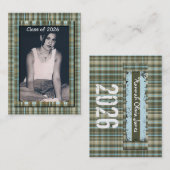 Plaid Senior Klasse van 2010 Fotokaarten Contactkaartje (Voorkant / Achterkant)