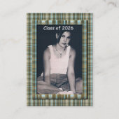 Plaid Senior Klasse van 2010 Fotokaarten Contactkaartje (Voorkant)