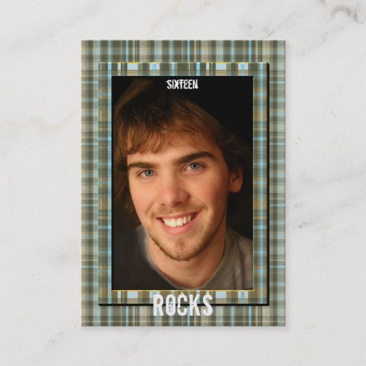 Plaid Senior Klasse van 2010 Fotokaarten Contactkaartje (Voorkant)