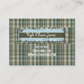 Plaid Senior Klasse van 2010 Fotokaarten Contactkaartje (Achterkant)