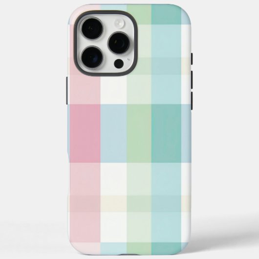 Plaid Serie, Roze Groen Plaid Case-Mate iPhone Case (Achterkant)