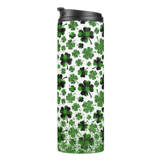Plaid Shamrocks Delight Thermosbeker (Geroteerd rechts)