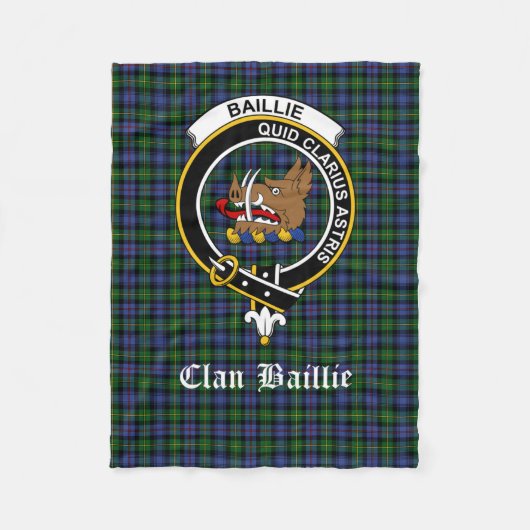 Plaid Sherpa Blanket Baillie Clan Tartan Scotland Fleece Deken (Voorkant)
