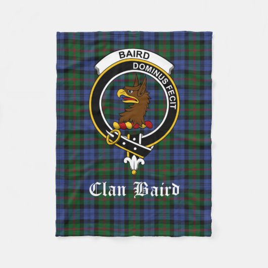 Plaid Sherpa Blanket Baird Clan Schots Fleece Deken (Voorkant)