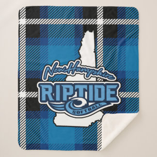 Plaid Sherpa Blanket (blauw) Deken