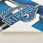 Plaid Sherpa Blanket (blauw) Deken (3/4)
