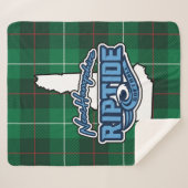 Plaid Sherpa Blanket (Groen) Deken (Voorkant (horizontaal))