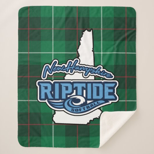 Plaid Sherpa Blanket (Groen) Sherpa Deken (Voorkant)