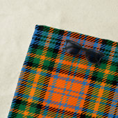 Plaid Sinaasappel Groen Check Rustieke Tartan Strandlaken (In situ)