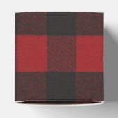 Plaid Ski Lodge Eland Kerstfeestfeest Bedankdoosjes (Bovenkant)