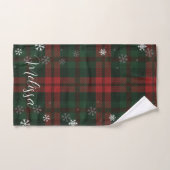 Plaid Sneeuwvlokken Patroon Gepersonaliseerde Wint Handdoek (Handdoek)