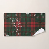 Plaid Sneeuwvlokken Patroon Kerst Feestdagen Handdoek (Handdoek)