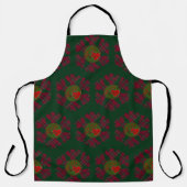 Plaid Snowflake Apron Schort (Voorkant)