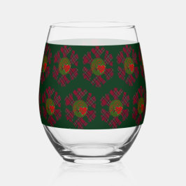 Plaid Snowflake Glassware Wijnglas Zonder Voet