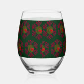 Plaid Snowflake Glassware Wijnglas Zonder Voet (Links)