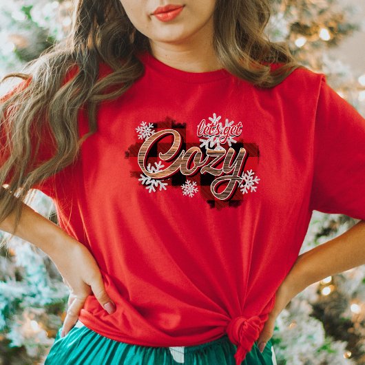 Plaid Snowflakes Winter T-shirt