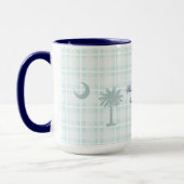 Plaid South Carolina Mok met Palm Tree en Moon (Links)