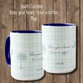 Plaid South Carolina Mok met Palm Tree en Moon
