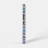 Plaid stof geruit print patroon-57689 samsung galaxy hoesje (Rechterkant)