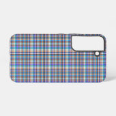 Plaid stof geruit print patroon-57689 samsung galaxy hoesje (Achterkant horizontaal)