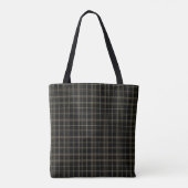 Plaid Streep met Monogram Tote Bag (Achterkant)