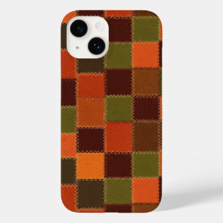 Plaid-style faux patchwork Case-Mate iPhone 14 hoesje