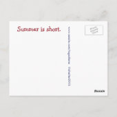 Plaid Summer SHORTs Briefkaart (Achterkant)